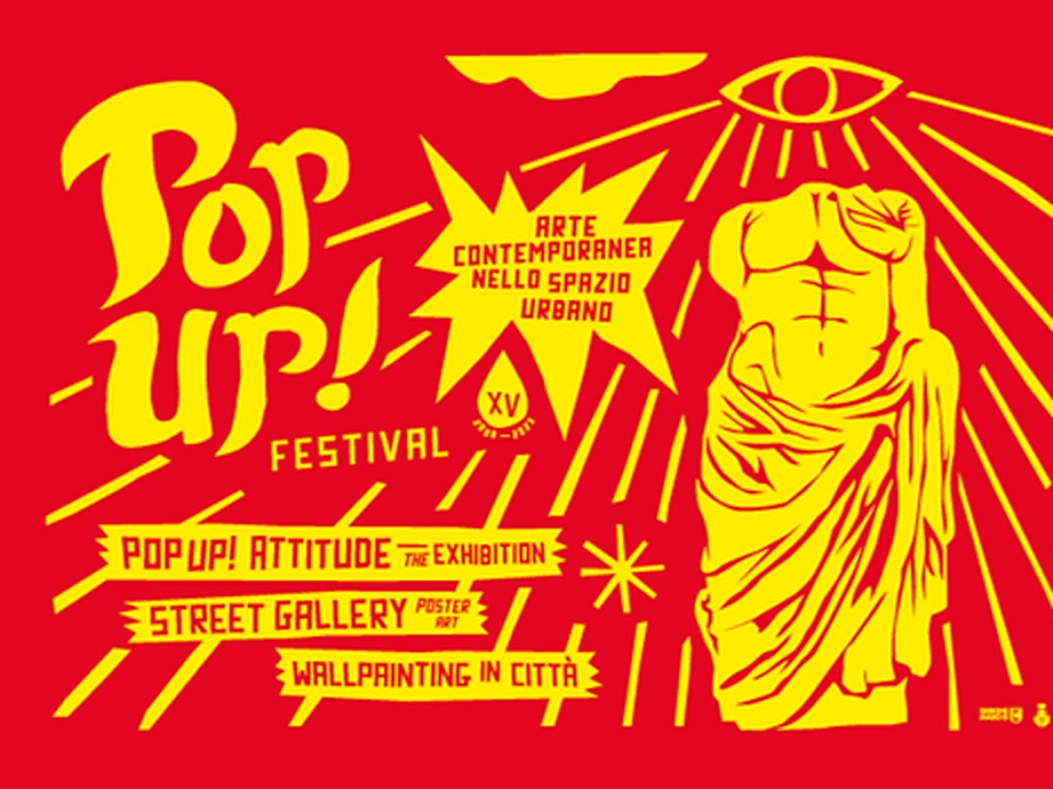 Locandina della mostra Pop Up! Attitude